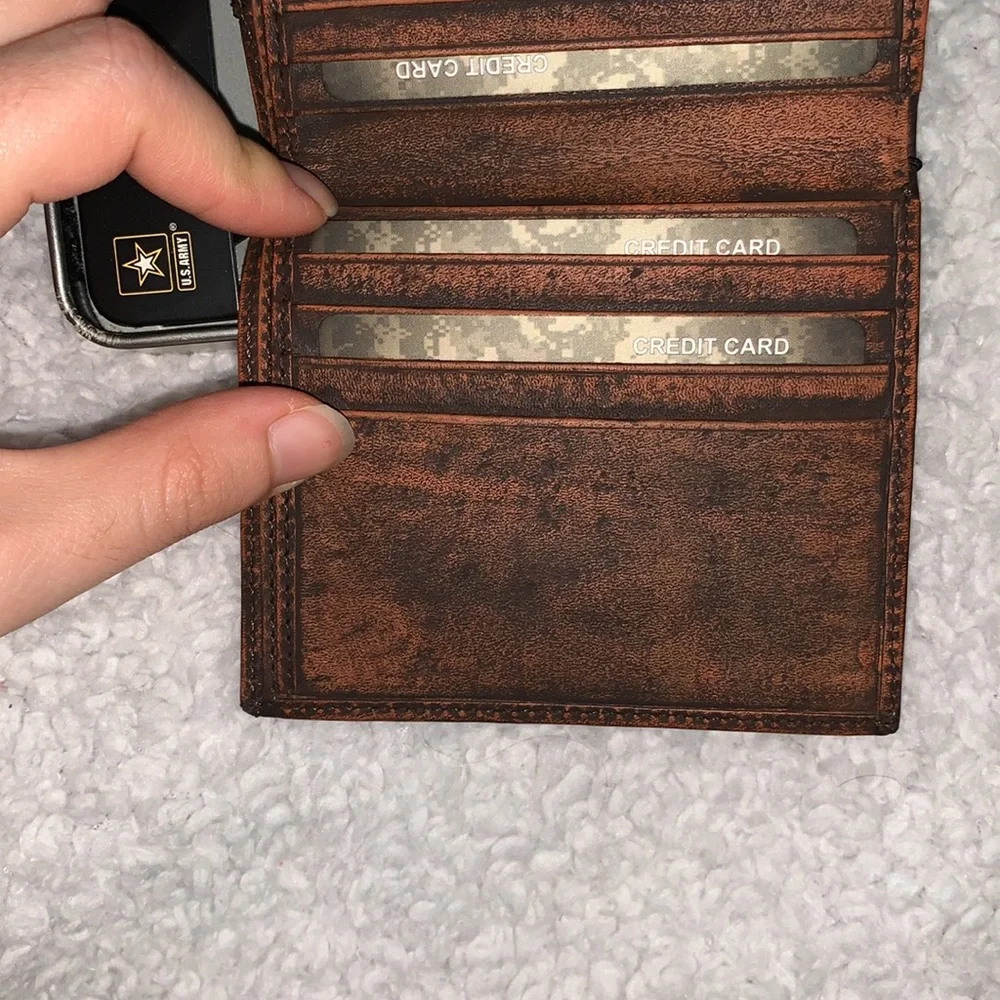 US Army Genuine Calf Leather Wallet